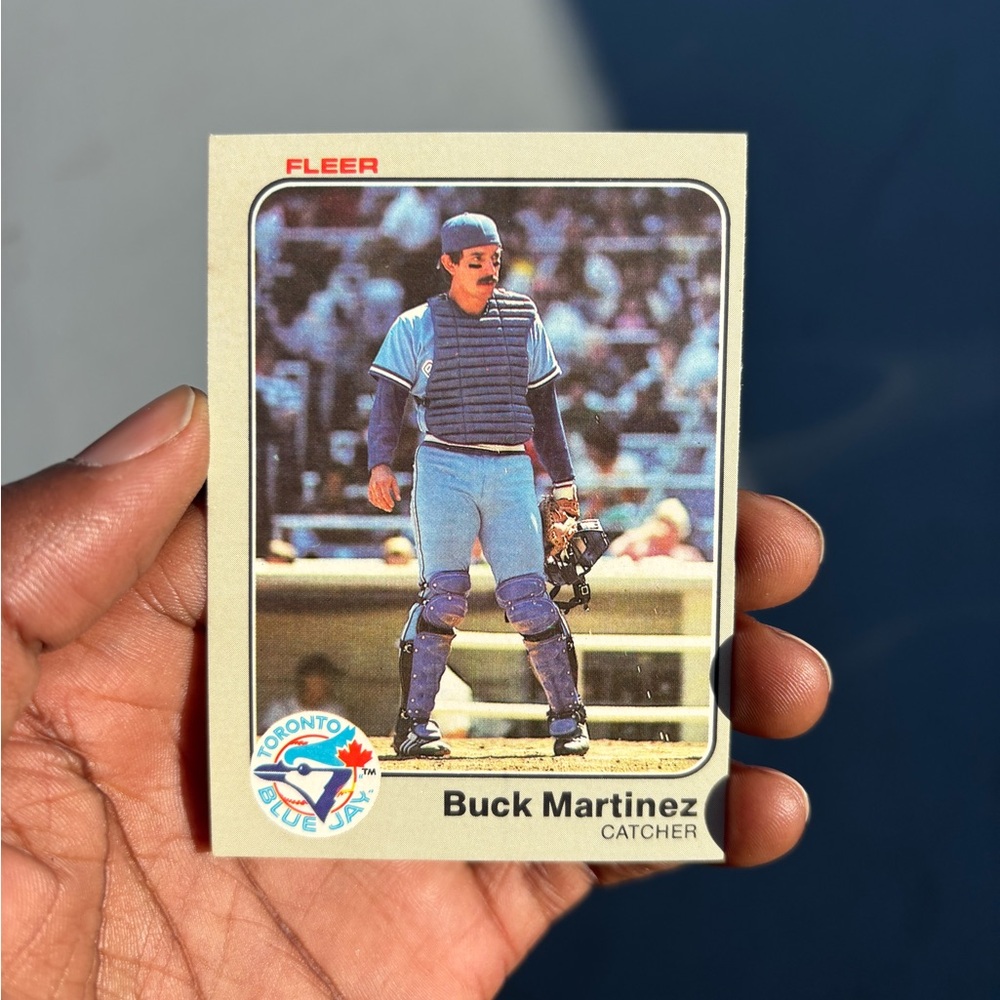 Fleer Buck Martinez Baseball Card